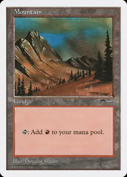 6x Mountain Basic Land - NM/LP - Anthologies - Douglas Shuler MTG - Image 1