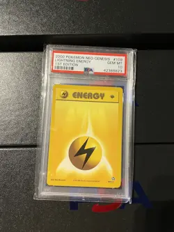 Pokemon 1st Edition PSA 10 Lightning Energy 109/111 - Neo Genesis GEM Mint - Image 1