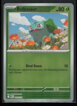 Bulbasaur 001/132 Pokemon Mega Evolution Common Near Mint Reverse Holo - Image 1