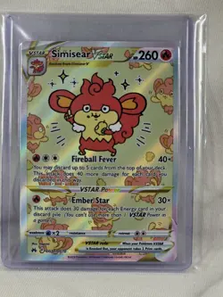 Simisear VSTAR - GG37/GG70 - Pokemon Crown Zenith Galarian Gallery - NM - Image 1