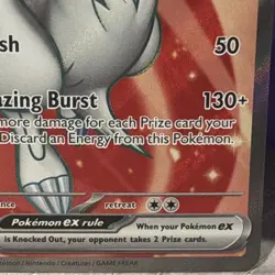 Reshiram ex 158/086 Sv: White Flare Full Art Ultra Rare Holo Pokemon TCG Card - Image 3