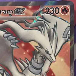 Reshiram ex 158/086 Sv: White Flare Full Art Ultra Rare Holo Pokemon TCG Card - Image 4