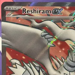 Reshiram ex 158/086 Sv: White Flare Full Art Ultra Rare Holo Pokemon TCG Card - Image 5