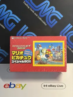 Pokemon Mario Pikachu Special BOX Poncho Japanese Sealed Pokemon Center 294/XY-P - Image 1