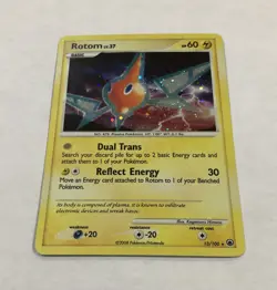 Pokemon ROTOM Card 13/100 Holo Rare MP Majestic Dawn Scratch Moderate Play TCG - Image 2