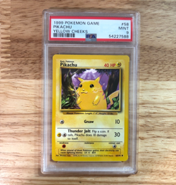 Pokemon Pikachu PSA 9 - Base Set Unlimited 1999 - Yellow Cheeks - Image 1