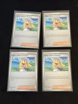 Lillie’s Determination 4X Playset Pokemon Mega Evolution Reverse Holo 119/132 - Image 1