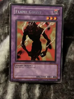Yugioh! Flame Ghost - LOB-029 - Rare - Unlimited Edition MP/HP English - Image 1