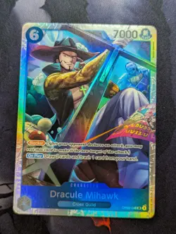 One Piece Card Game CCG TCG Dracula Mihawk OP09-048 SR English - Image 1