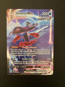 Pokemon TCG Inteleon Vmax Fusion Strike 266/264 Holo Secret Rare 🔥 - Image 1