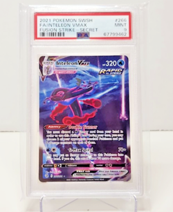 FA/Inteleon Vmax 2021 Pokemon SWSH #266 Fusion Strike Secret - PSA 9 Mint - Image 1