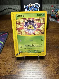 Koffing 114/165 Pokemon Expedition E Reader Series Vintage Card TCG LP 2002 - Image 1