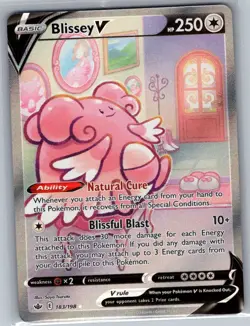 Blissey V (Alternate Full Art) 183/198 Chilling Reign - Pokemon Card - NM - Image 1