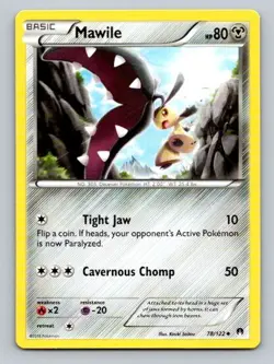 2016 Pokemon Card XY Breakpoint Mawile 78/122 - Image 1