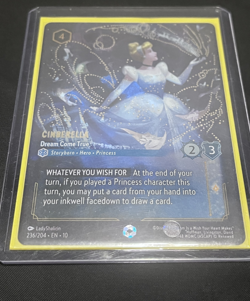 Disney Lorcana Cinderella Dream Come True Enchanted Foil Card Mint - Image 1