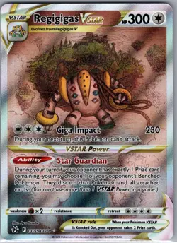 Regigigas VSTAR GG55/GG70 Crown Zenith: Galarian Gallery - Pokemon Card - NM - Image 1