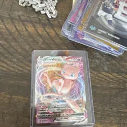 Pokemon Fusion Strike Mew VMAX Holo Card Lot - English, Standard Size - Image 1