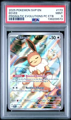PSA MINT 9 - Eevee #173 (Pokemon Center Stamp) Pokemon S&V Promo Cards Holo - Image 1