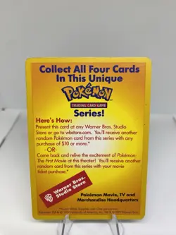 1999 Pokemon Wizards of the Coast Promos - CATCH MEW Card - Pokemon the Movie - Image 2