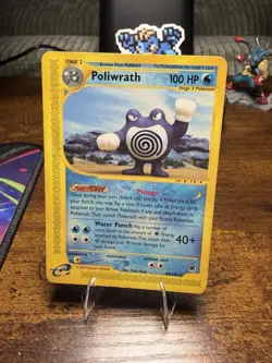 Poliwrath Pokemon TCG Card 60/165 Expedition Non-Holo MP - Image 1