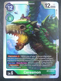 Ceresmon BT3-056 SR - Digimon Card #9GX - Image 1