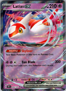 Latias ex - 076/191 - Pokemon TCG Surging Sparks Double Rare NM - Image 1