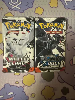 Pokemon TCG: Scarlet & Violet Black Bolt White Flare Booster Packs X2 Ships Fast - Image 1