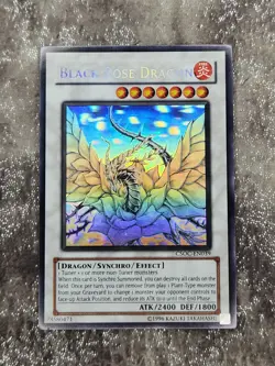 YuGiOh! Black Rose Dragon CSOC-EN039 Ghost Rare LP - Image 1