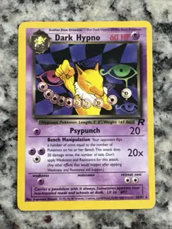 Dark Hypno 26/82 Team Rocket Non Holo Rare Pokemon TCG 2000 - Image 1