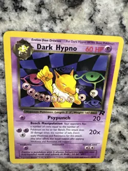 Dark Hypno 26/82 Team Rocket Non Holo Rare Pokemon TCG 2000 - Image 5