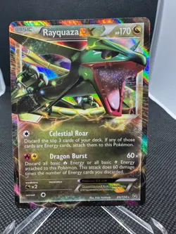 Pokemon TCG Rayquaza EX Holo Rare 85/124 Dragons Exalted - Image 1