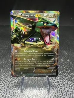 Rayquaza EX 85/124 Ultra Rare Holo Dragons Exalted Pokemon TCG - Image 1