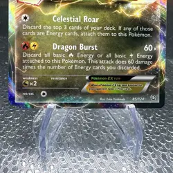 Rayquaza EX 85/124 Ultra Rare Holo Dragons Exalted Pokemon TCG - Image 4