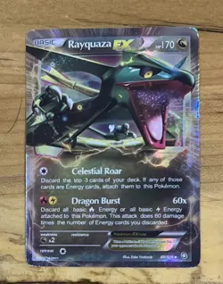 Rayquaza EX 85/124 Ultra Rare Holo Dragons Exalted 2016 Pokemon TCG - Image 1