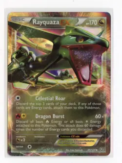 Rayquaza EX 85/124 Ultra Rare Holo Dragons Exalted Pokemon TCG - Image 1