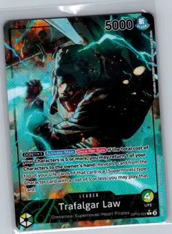 Trafalgar Law Alt Art OP10-022 English Royal Blood - One Piece Card - NM - Image 1