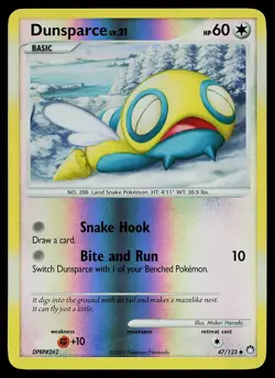 Pokemon Card - Dunsparce Mysterious Treasures 47/123 Uncommon Reverse Holo - Image 1