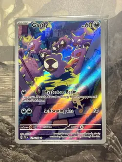 Pokemon Gastly Illustration Rare Holo 177/162 SV05: Temporal Forces 60 HP Card - Image 1