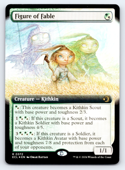 Figure of Fable FOIL Extended Art - Lorwyn Eclipsed MTG - Image 1