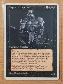 1995 MAGIC THE GATHERING 4TH EDITION HYPNOTIC SPECTER TD25 - Image 1