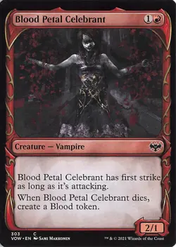 Blood Petal Celebrant (Showcase) C Innistrad: Crimson Vow 303 LP - Image 1