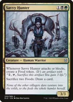 Savvy Hunter U Throne of Eldraine 200 NM - Image 1