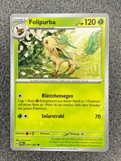 Folipurba 011/167 NM Deutsch Pokemon TCG Maskerade im Zwielicht Non-Holo - Image 1
