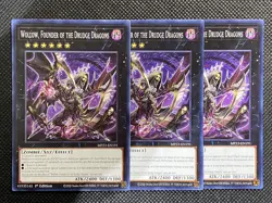 3x YuGiOh! Wollow Founder of the Drudge Dragons MP23-EN191 Common 1st Edition NM - Image 1