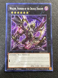 3x YuGiOh! Wollow Founder of the Drudge Dragons MP23-EN191 Common 1st Edition NM - Image 2