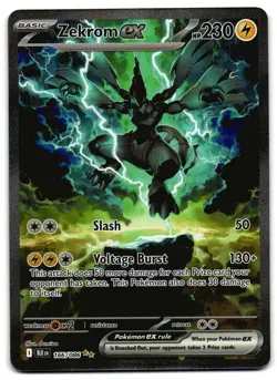 Zekrom ex 166/086 - Black Bolt Special Illustration Rare Pokemon TCG - NM Card - Image 1