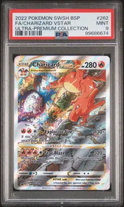 Pokemon TCG Charizard VSTAR SWSH262 Sword & Shield Promo PSA 9 - Image 1