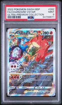 Charizard VSTAR - SWSH262 - PSA 9 - Black Star Promo - Pokemon TCG Card - Image 1