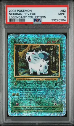 Nidoran F 82/110 Legendary Collection Reverse Holo Pokemon TCG PSA 9 English - Image 1