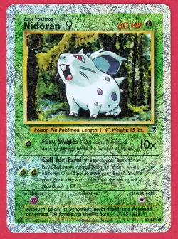 Pokemon Nidoran Female 82/110 Reverse Holo Legendary Collection Card - LP - Image 1